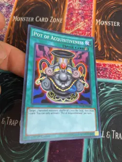 Yugioh Pot of Acquisitiveness INOV-EN065 Super Rare 1st Edition Near Mint - Image 2