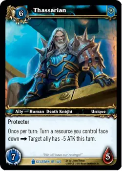 Light Play WoW TCG Thassarian Icecrown World of Warcraft - Image 1