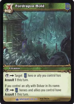 Moderate Play WoW TCG Fordragon Hold Wrathgate World of Warcraft - Image 1