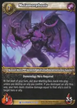 Moderate Play WoW TCG Metamorphosis Icecrown World of Warcraft - Image 1