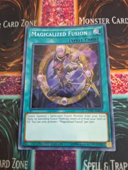 Yugioh Magicalized Fusion DANE-ENSE4 Super Rare Limited Near Mint - Image 1