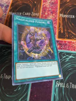 Yugioh Magicalized Fusion DANE-ENSE4 Super Rare Limited Near Mint - Image 2