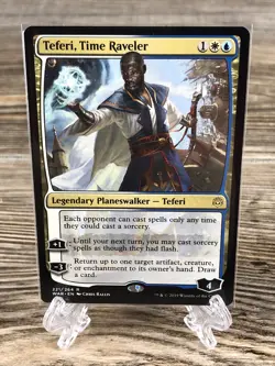 Magic The Gathering MTG Teferi, Time Raveler War of The Spark Trading Card NM - Image 1