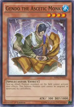 Gendo the Ascetic Monk SHVI EN041 - YuGiOh Card - Common - 1st Edition - NM - Image 1