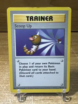Scoop Up - 78/102 - Pokemon Base Set Shadowless Rare Card WOTC MP - Image 1
