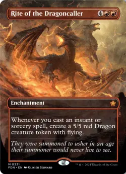 Rite of the Dragoncaller (Borderless) M Foundations 331 NM - Image 1