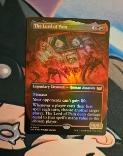 MTG The Lord of Pain (Borderless) x1 Near Mint *FOIL* from Commander: Duskmourn - Image 1
