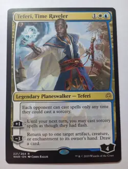 MTG Teferi, Time Raveler War of the Spark 221/264 Regular Rare - Image 1