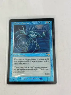 Aether Barrier - Foil Nemesis Magic mtg Light Play - Image 1