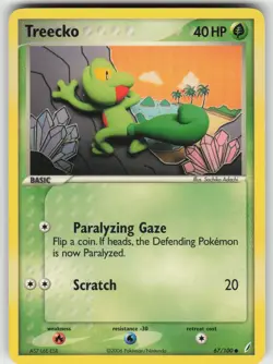 Treecko Common Crystal Guardians 67/100 Pokemon - Image 1