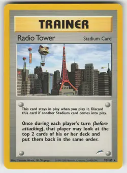 Radio Tower Rare Neo Destiny 095/105 Pokemon - Image 1