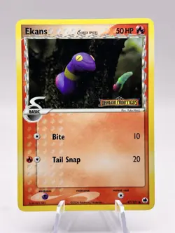 Ekans (Delta Species) 47/101 Dragon Frontiers Stamp Reverse Holo Pokemon LP - Image 1