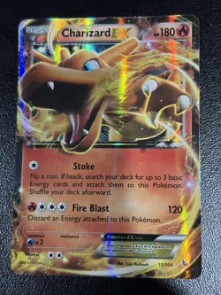 Pokemon TCG Charizard EX 11/106 Flashfire Holo LP - Image 1