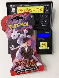 (HEAVY)🔥 32.56g Pokemon TCG Destined Rivals Sleeved Booster Pack Sealed - Image 1