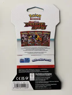 (HEAVY)🔥 32.56g Pokemon TCG Destined Rivals Sleeved Booster Pack Sealed - Image 3