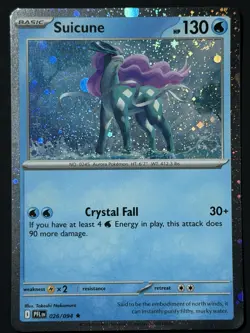 Suicune (Cosmos Holo) 026/094 Phantasmal Flames NM w/ SWIRL 🌀 Pokemon TCG - Image 1