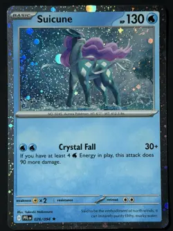 Suicune (Cosmos Holo) 026/094 Phantasmal Flames NM w/ SWIRL 🌀 Pokemon TCG - Image 2