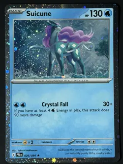Suicune (Cosmos Holo) 026/094 Phantasmal Flames NM w/ SWIRL 🌀 Pokemon TCG - Image 3
