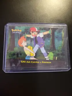 Topps EP3 Ash Catches a Pokemon 2000 TV Animation Edition Foil Holo - Image 1