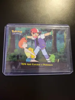 Topps EP3 Ash Catches a Pokemon 2000 TV Animation Edition Foil Holo - Image 3