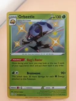 Orbeetle SV009/SV122 Shiny Holo Rare Pokemon TCG Shining Fates: Shiny Vault LP - Image 1