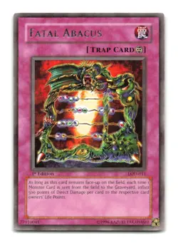 Fatal Abacus - LOD-011 1st Edition Rare - YuGiOh-LP - Image 1