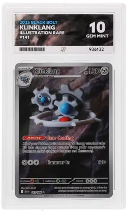 Pokemon TCG Klinklang 141/086 Black Bolt Holo BUNDLE - Image 1
