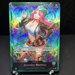 Jewelry Bonney OP07-019 ONE PIECE Tcg Card Game NM GREEN Leader - Image 1