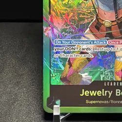 Jewelry Bonney OP07-019 ONE PIECE Tcg Card Game NM GREEN Leader - Image 3