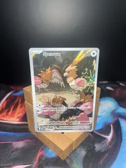 Pokemon TCG Mega Evolution Spearow 151/132 Illustration Rare Card English - Image 1