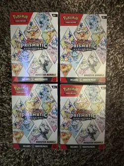 Pokemon TCG Prismatic Evolutions Booster Bundle LOT OF 4 Sealed new - Image 1