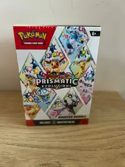 Pokemon TCG Prismatic Evolutions Booster Bundle 6 Packs (New and Sealed) - Image 1