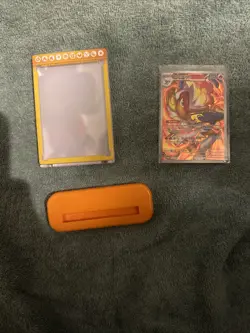 Infernape 173/167 Illustration Rare Pokemon Card With Ultra Pro Card Holder - Image 1