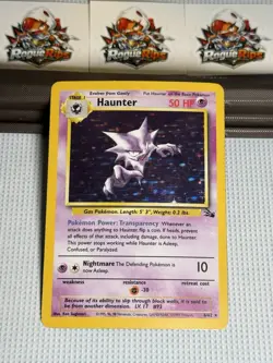 Wizards of the Coast Haunter Holo Rare Unlimited 6/62 Fossil Pokemon Card 1999 - Image 1
