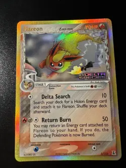 Flareon Delta Species LP+ NM- 5/113 EX Holon Phantoms Holo Pokemon Card - Image 5
