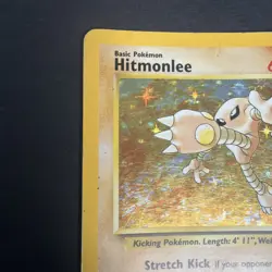 Hitmonlee 7/62 Holo Fossil Set Pokemon Card WOTC Played - Image 5