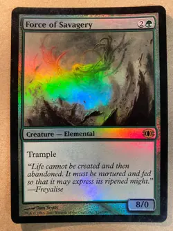 MTG 1x FOIL Force of Savagery Future Sight Modern Magic the Gathering Card x1 MP - Image 1
