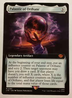 MTG Lord Of The Rings PALANTIR OF ORTHANC Extended Art MP (3166) Graded Power - Image 1