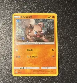 Pokemon Rockruff SM06 SM Promos Promo Holo MP - Image 1