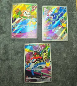 🎊Pokemon First Partner Alola Set: Rowlet Litten Popplio 043 044 045 - NM - Image 1