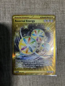 Reversal Energy 266/182 Gold Secret Rare Holo Pokemon 2023 Paradox Rift NM - Image 1