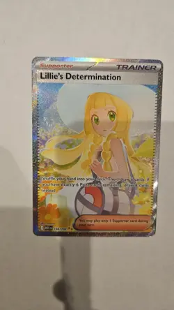 Pokemon TCG Lillie's Determination Mega Evolution Card 184/132 SIR English - Image 1