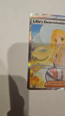 Pokemon TCG Lillie's Determination Mega Evolution Card 184/132 SIR English - Image 2