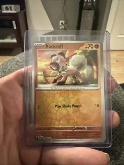 2024 Pokemon Temporal Forces - Rockruff Reverse Holo No. 89/162 - Image 1