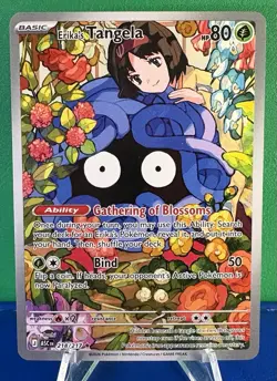 Pokemon TCG Erika's Tangela 218/217 - Ascended Heroes Illustration Rare - NM - Image 1