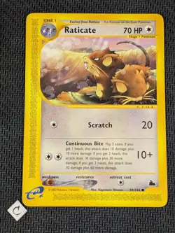 Raticate 89/144 - Skyridge Common Pokemon TCG NM - Image 1