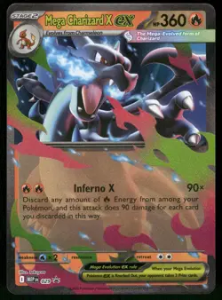 Mega Charizard X ex - 029 029 Holo ME: Mega Evolution Promo Pokemon Holo NM - Image 1