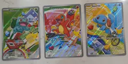 Pokemon 30th Anniversary First Partner Pack Charmander 38 Squirtle 39 Bulbasaur - Image 1