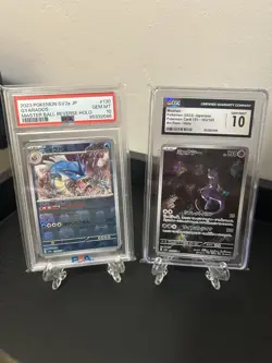 Lot Of 2 - Pokemon SV2A JP Gyarados Masterball RH PSA 10 & 151 JP Mewto CGC 10 - Image 1