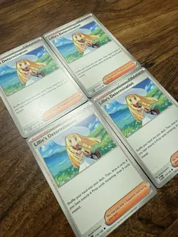 4x Lillie's Determination 119/132 Mega Evolution Pokemon Playset - Image 1